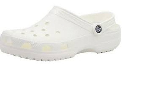 सफ़ेद PVC और रबर मटीरियल पुरुषों की स्लिपर रोज़ाना पहनने के लिए