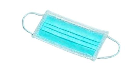 Blue Rectangle Shape Non-Woven Cotton Surgical Disposable Face Mask