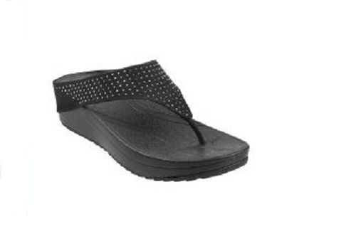 Black Rubber Outsole Material Ladies Stylish Flip-Flop Slippers