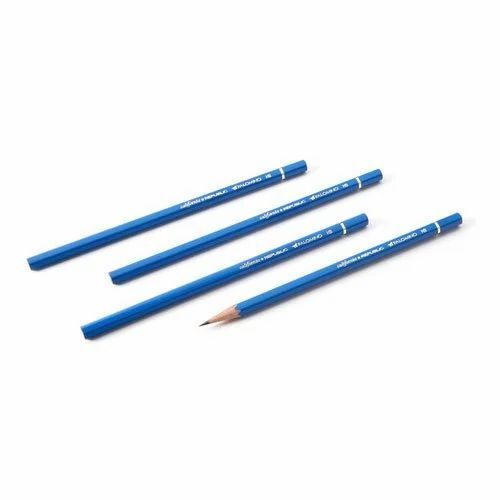 10-12mm Blue Wooden Printed Hb Pencil For Writing