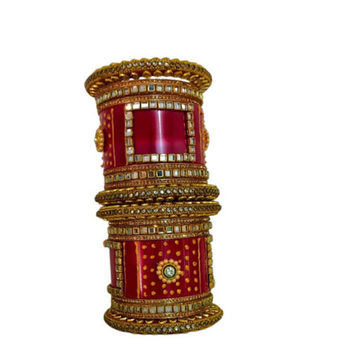 Fashion 2.8 Inches Diameter Antique Wedding Bridal Chura Set For Womens