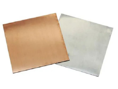 Metal Products 3X1.5X3 Feet 8.22 Kilogram Per Cubic Meter Copper And Aluminum Rectangular Bimetallic Sheet 