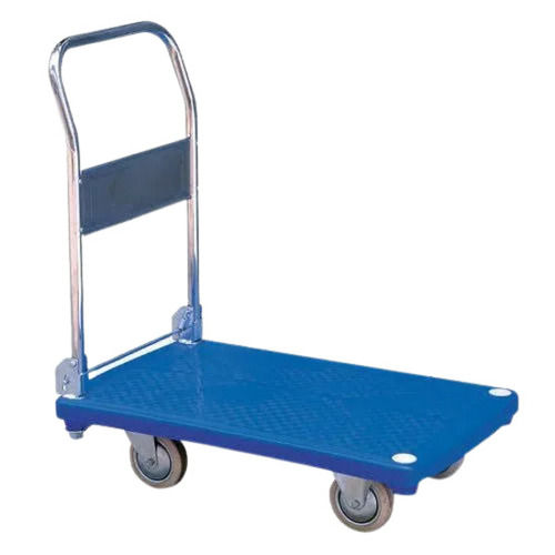 3x3x2 Feet Rectangular Paint Coated Portable Mild Steel Platform Trolley