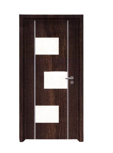 Black 6 Feet Tall And 25 Mm Thickness Laminated Designer Wooden Door For Kitchen