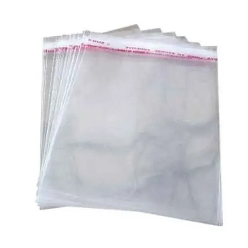 Plastic 7X9 Inches Rectangular Single String Transparent Plain Bopp Bag