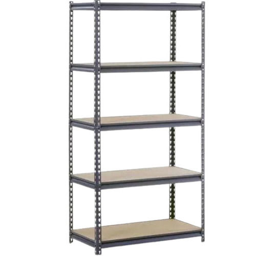 8X3 Feet Free Standing Paint Coated Mild Steel Slotted Angle Rack Capacity: 50 Kg/Hr