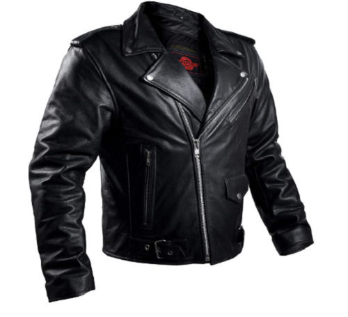 Black Casual Wear Regular Fit Full Sleeves Faux Leather Sports Jackets For Men