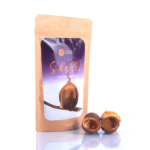 Choco Teddy'S Shells Chocolate Truffles (6 Truffles) - Pack Of 1 - 108 G (Caramel Truffles) Additional Ingredient: Finest Cocoa