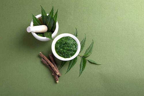Green Herbal Ayurvedic Medicine