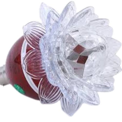 Lotus Shape Electric Aluminium Plastic And Crystal LED Light 