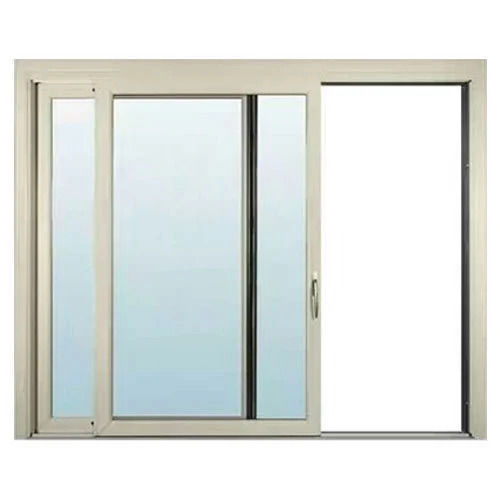 Rectangular Horizontal Pattern Aluminium Glass Sliding Windows