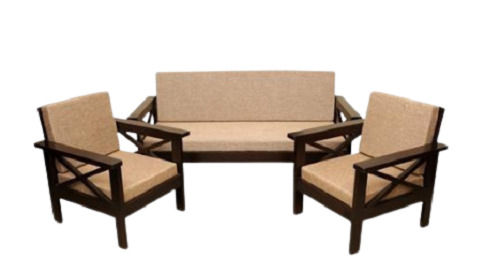 1 Feet Tall Indian Style Plain Solid Wooden Polished Wedding Sofa Set Carpenter Assembly