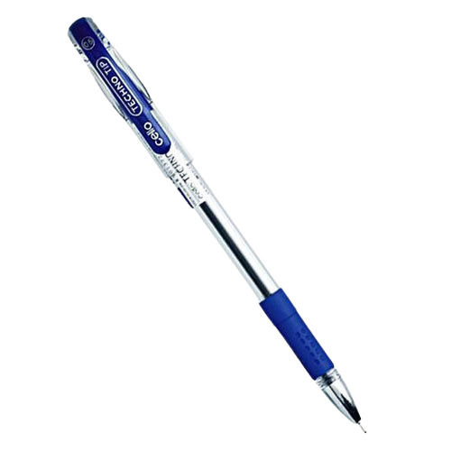 Blue And Transparent 10 Grams 7.5 Inches Plastic Body Water Proof Ink Ball Point Pen