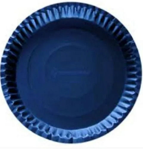 Blue 12 Inch Eco-Friendly Use And Throw Round Disposable Plain Paper Plates