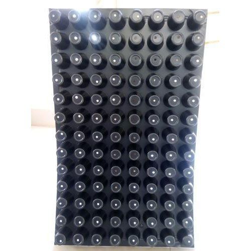 Plastics Black Rectangular 104 Cavity Round Cell Seedling Trays For Agriculture