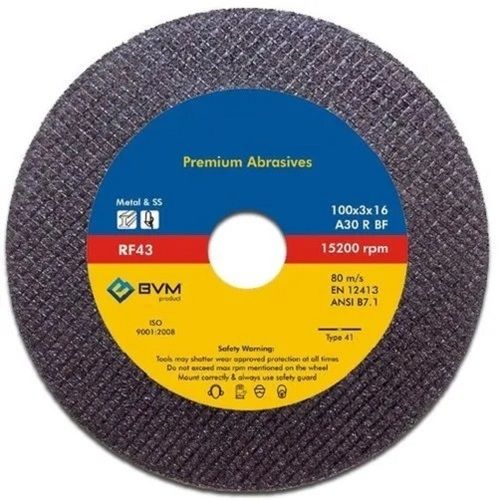 Durable Round Black Metal Cutting Wheel  BladeÂ Size: 5 Inch