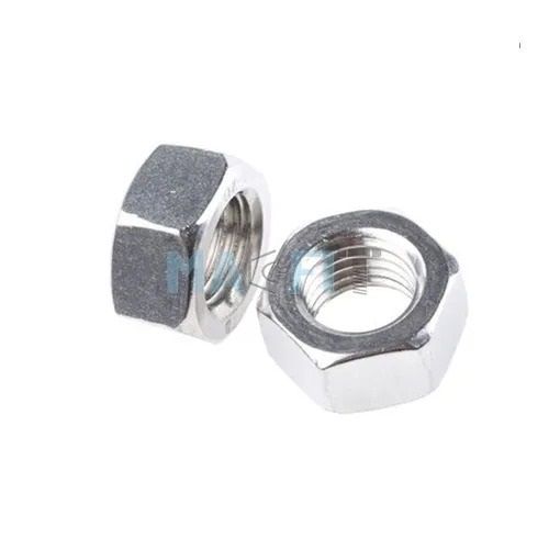 Silver Hexagonal Head Stainless Steel Corrosion Resistant Good Ductility And Hardness Alloy Nuts