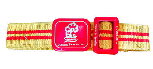 Multi Colored Polyester Iron School Belt For Unisex