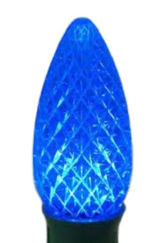 Blue Oval Shape Sleek And Modern Design Ceramic Led Light Bulb 