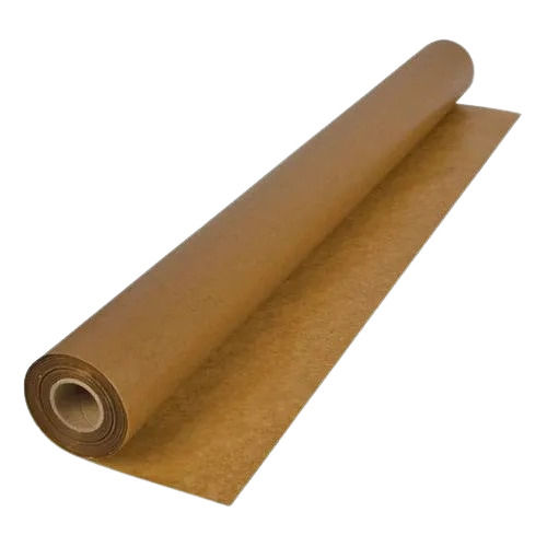 Brown Strong And Relatively Coarse Chemical Pulp Gsm Plain Kraft Paper Roll At Best Price In