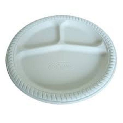 White Plain Disposable Plate Application: Party Supplies