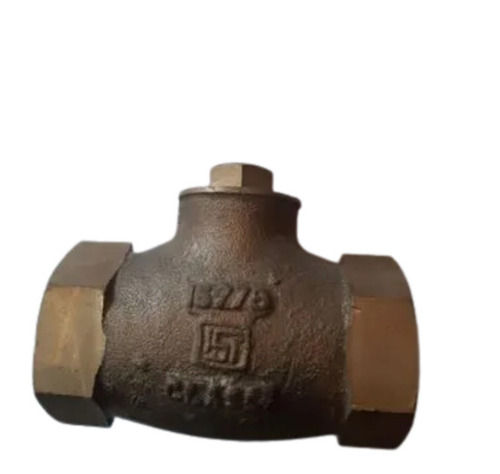 Brown 3 Inches Matt Finish Brass Check Valve For Pipe Fittings