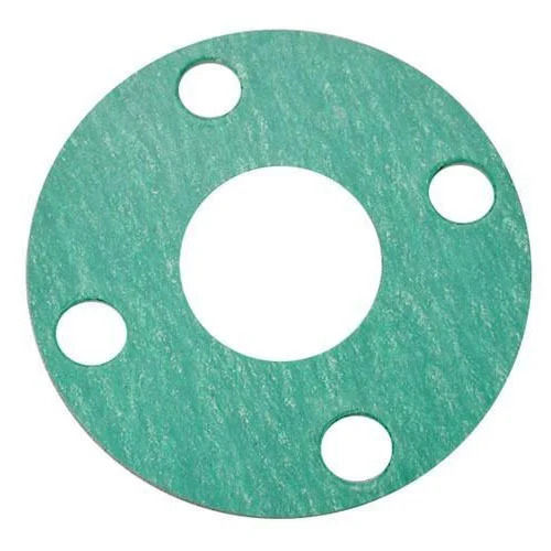 Green 6 Mm Thick 40 Bar Rust Proof Round Asbestos Gasket For Industrial