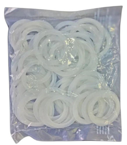 White 70 Grams 1.5 Inches Round Poly Vinyl Chloride Plastic Body Curtain Locking Rings