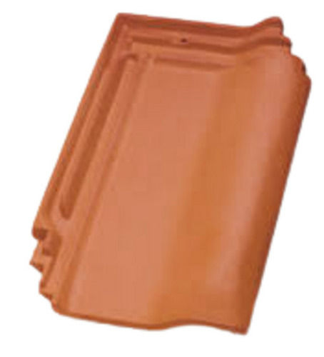 Reds / Pinks Acid Resistant 6Mm Thick Polished Matt Finished Plain Clay Roof Tile