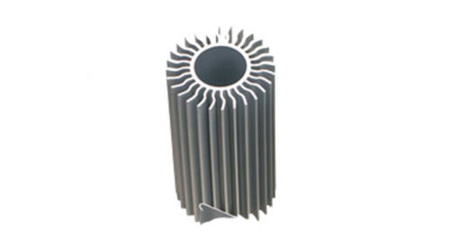 Grey Corrosion Resistance Round Galvanized Aluminium Extrusion Profiles