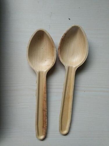 Disposable Areca Palm Leaf Spoon For Event And Party Supplies