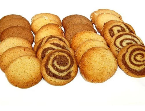 Normal Healthier And Tastier 19 Gram Fat Content Sweet Round Semi-Soft Butter Cookies