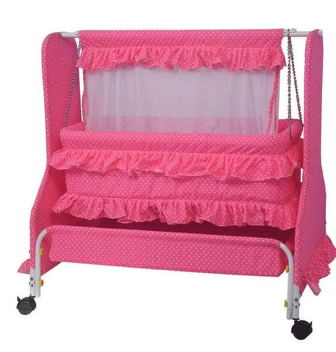 Mild Steel And Fabric Folding Cradles For Baby Care