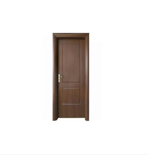 Brown Open Horizontal Style Finished Surface Printed Design Solid Pvc Entry Door