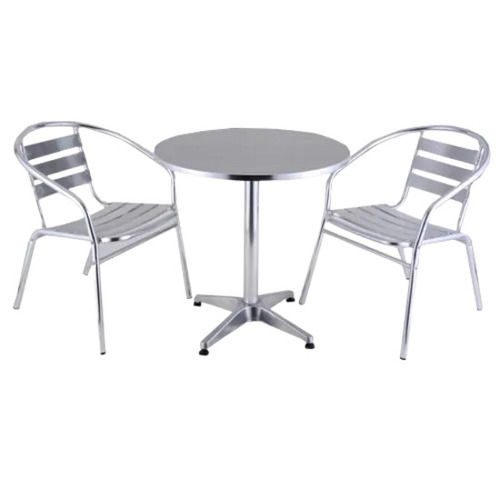 Polished Finish Corrosion Resistance Table And Two Seater Outdoor Aluminium Furniture  Application: Garden