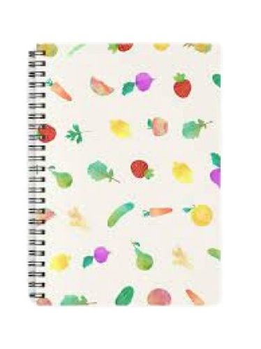 Rectangle Shape Ruled Paper Soft Plastic Cover Spiral Notebook Size: Medium