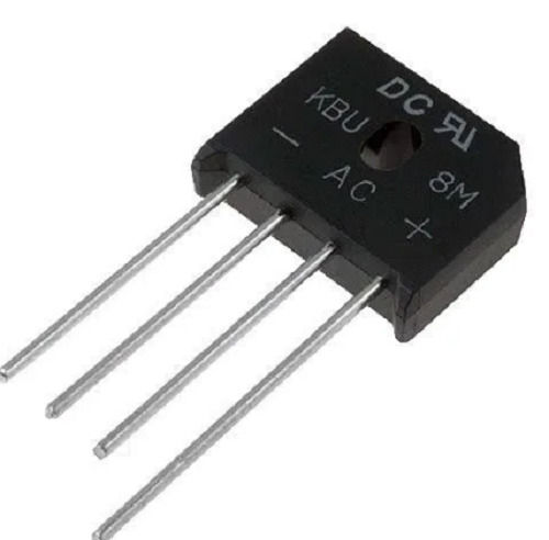 Black 1.2 Volt Bridge Rectifier Full Wave To Convert An Ac Power To Dc Power