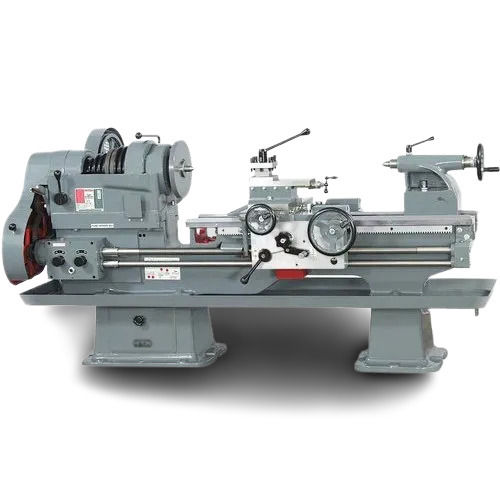 Grey 240 Volt 50 Hertz Horizontal Semi Automatic Polished Mild Steel Lathe Machine 