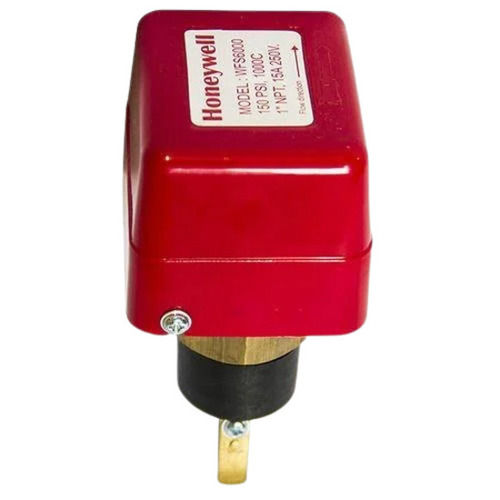 Red 250 Voltage And 150 Psi Water Flow Switch For Liquids