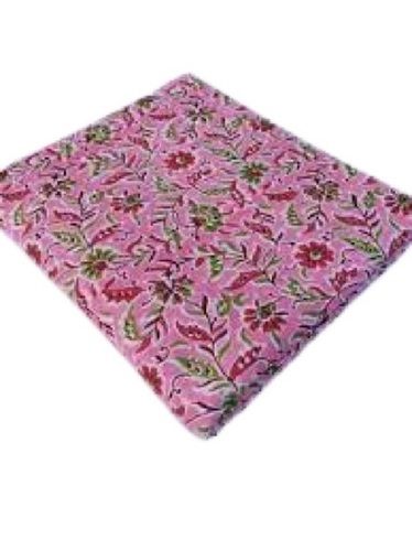 Pink 47 Inches Width Printed Pattern Woven Wrinkle Free Pure Cotton Cloths