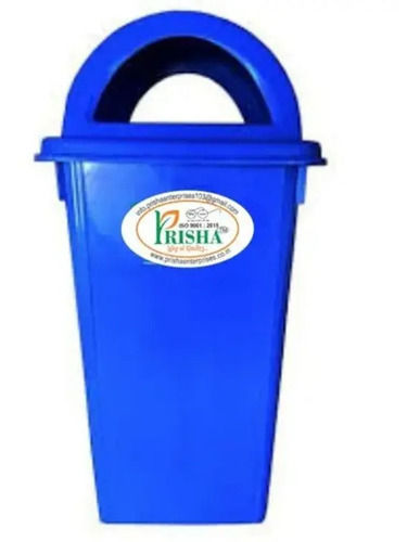 Blue 80 Liter Capacity High Density Polyethylene Dustbin For Outdoor