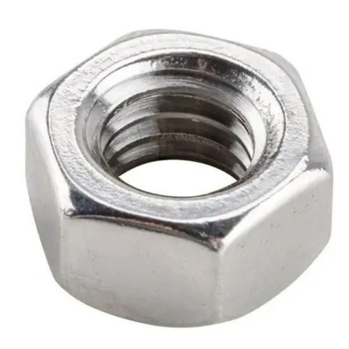 Silver Corrosion Resistance Hexagonal Galvanized Mild Steel Nut