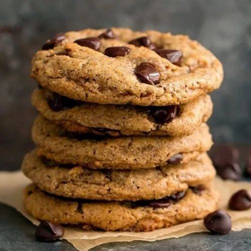 Eggless Round Fresh Chocolate Cookies/ Baked Biscuits
