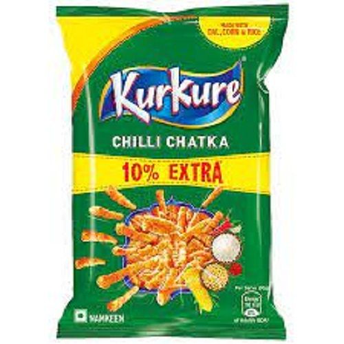 Kurkure Chilli Chatka Snacks With Crunchy And Crispy Texture