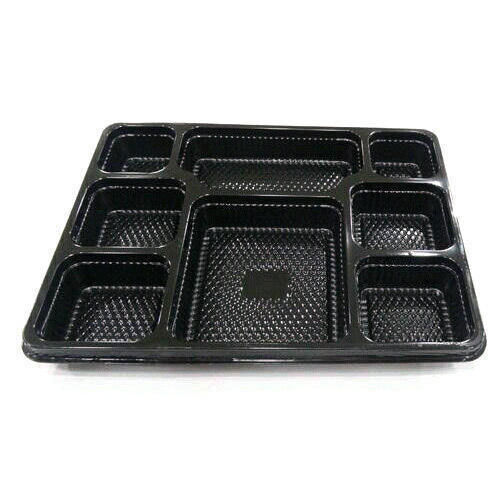 Light Weight Disposable Food Serving Meal Tray For Parties