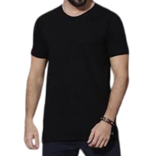 Plain Pattern Soft Short Sleeve Round Neck T Shirt For Men