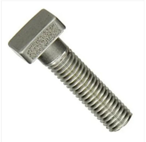 Silver Tempered Heat Treatment Helical Ring 304 Grade Stainless Steel Square Head Bolt