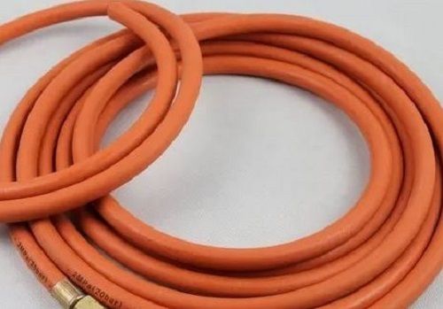 Orange 1.5 Meter Long 1.0 Mpa Pressure Leak Resistant Round Rubber Hose Gas Pipe 