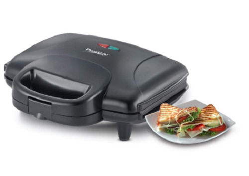 120 Var Lightweight Plastic 220 Voltage Electrical Non-Stick Sandwich Maker Application: Home