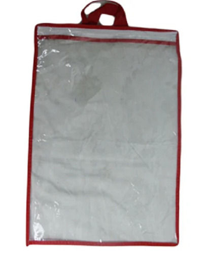 13 X 18 Inch Rectangular Handle Length Handle Pvc Stitching Bag For Packaging 